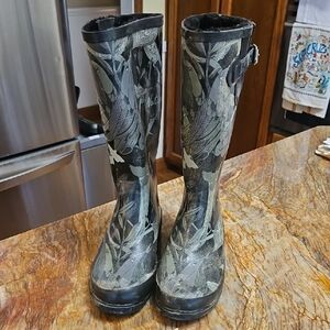 THE SAK Signature Tall Rubber Rain Boots Shoes - 7